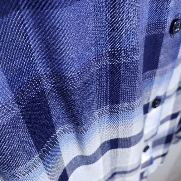 Justice plus size 22 button blue plain top - Picture 9 of 9